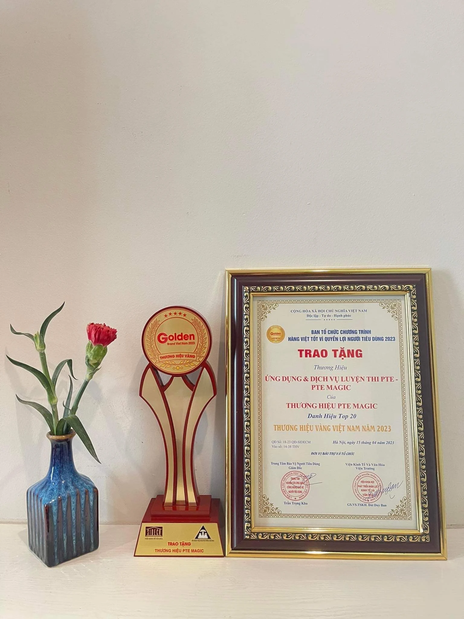 PTE MAGIC nhận giải thưởng vinh danh