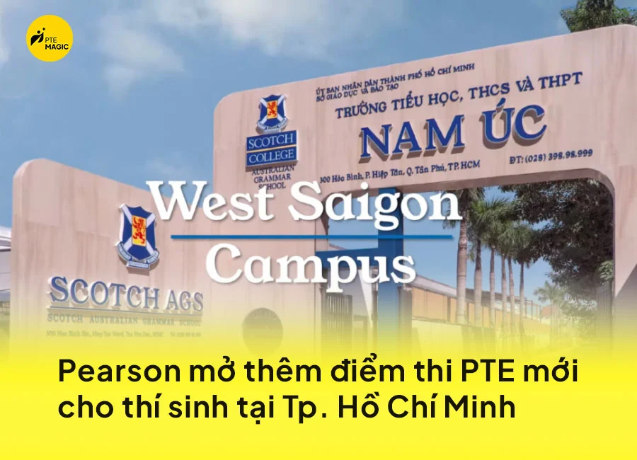 địa điểm thi pte