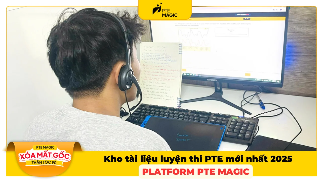 luyen pte voi platform pte magic