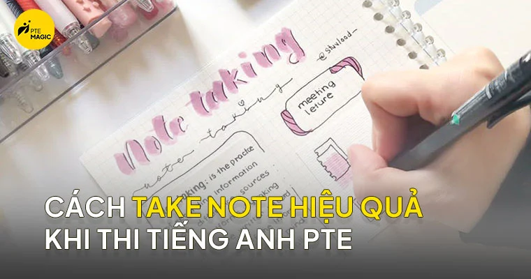take note tiếng anh