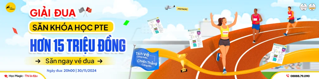 Đăng ký săn khóa học pte tại magic