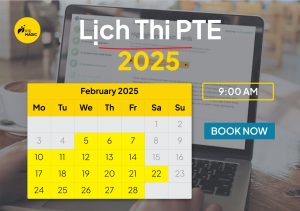 Lịch thi PTE mới nhất 2025