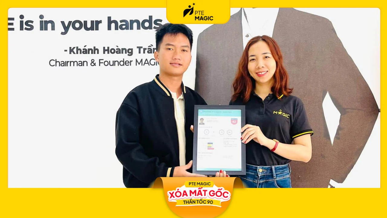 hoc vien pte magic ha noi thanh cong chinh phuc chung chi tieng anh pte