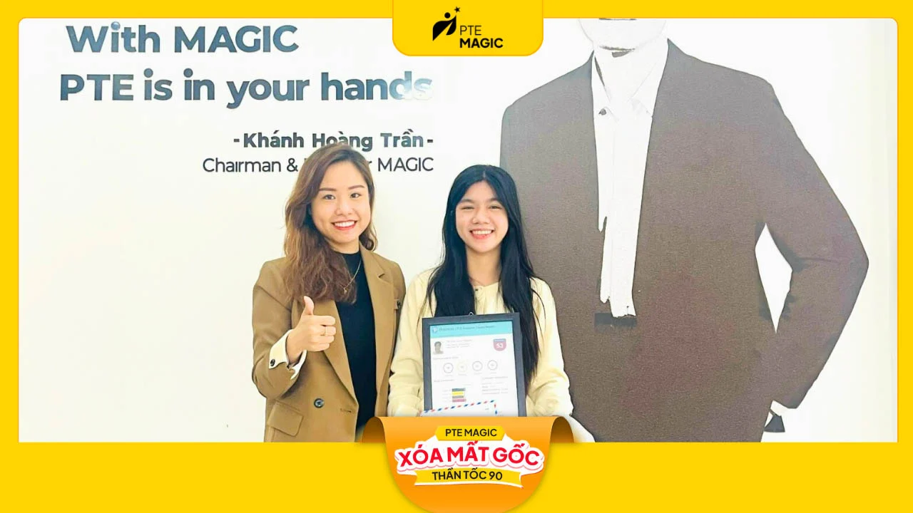 hoc vien pte magic thanh cong chinh phuc chung chi tieng anh pte