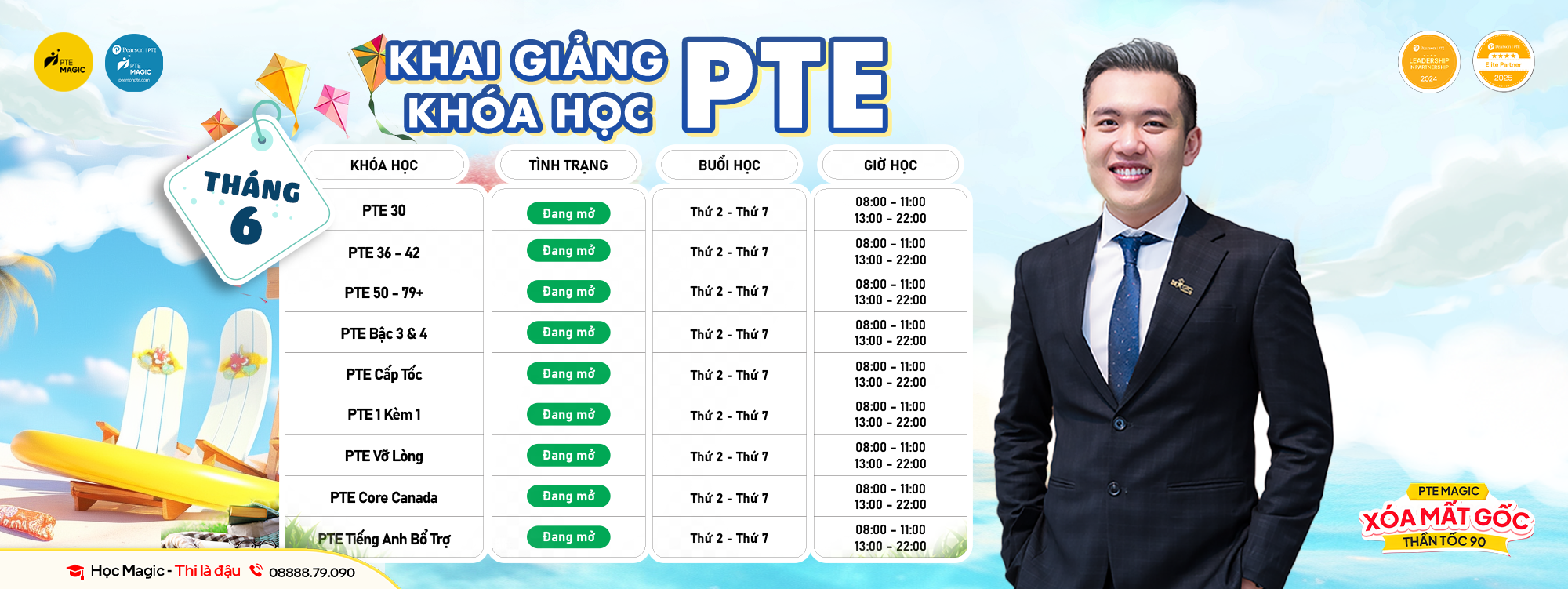 khóa học pte tháng 06