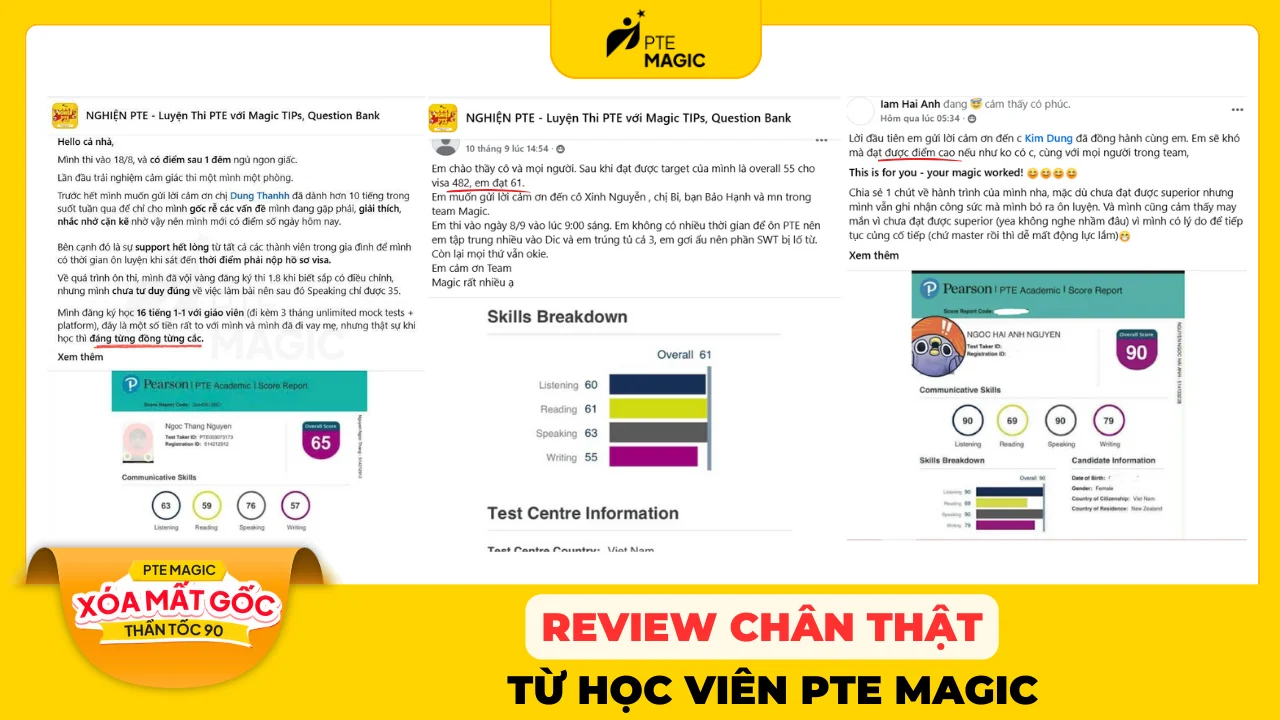 review danh gia tu hoc vien da hoc tai trung tam pte magic