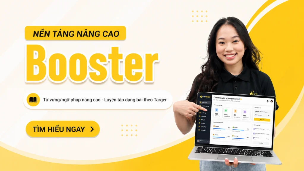 Khóa học PTE nền tảng nâng cao Booster