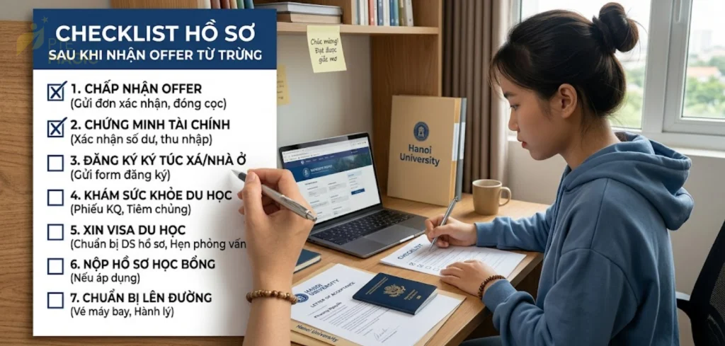 Hồ sơ khi nhận offer từ trường