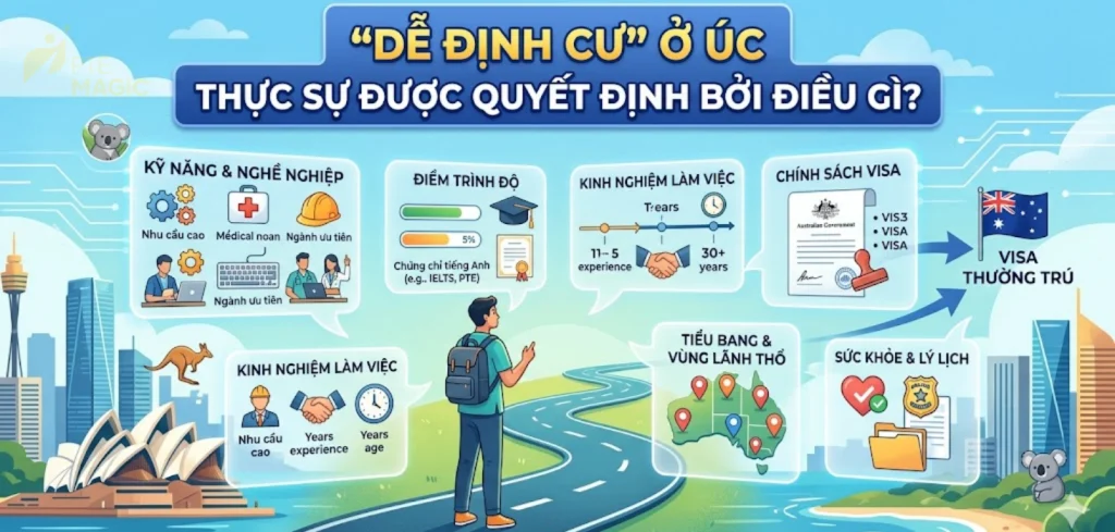 Dễ đinh cư Úc