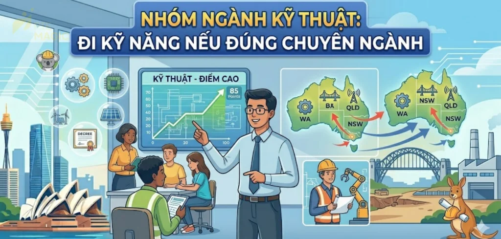 Ngành kỹ thuật dễ đi Skilled VIsa
