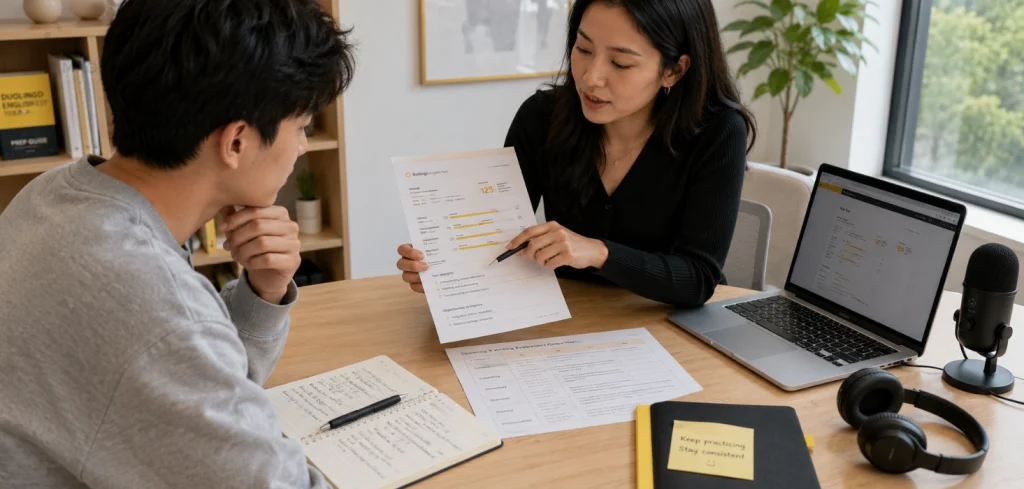 DET chấm điểm như thế nào